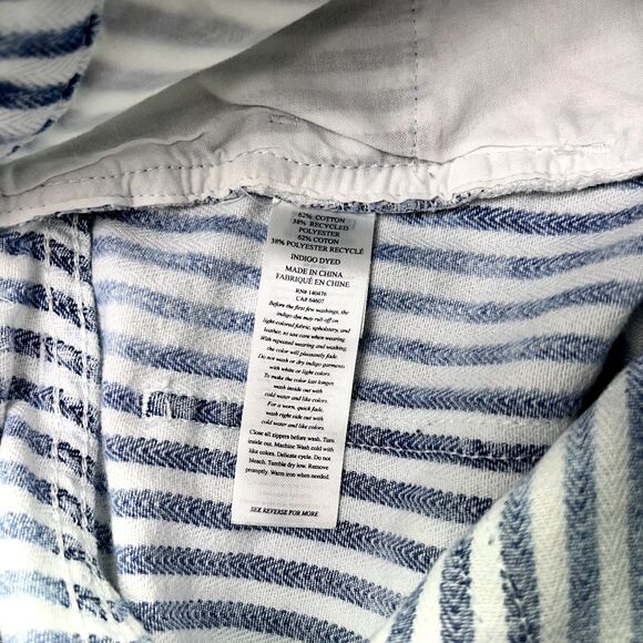 Faherty Shorts Topsail Striped‎ Denim Size 28 Indigo Dyed - Picture 7 of 9